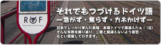 それでもつづけるドイツ語 －急がず・焦らず・カネかけず－